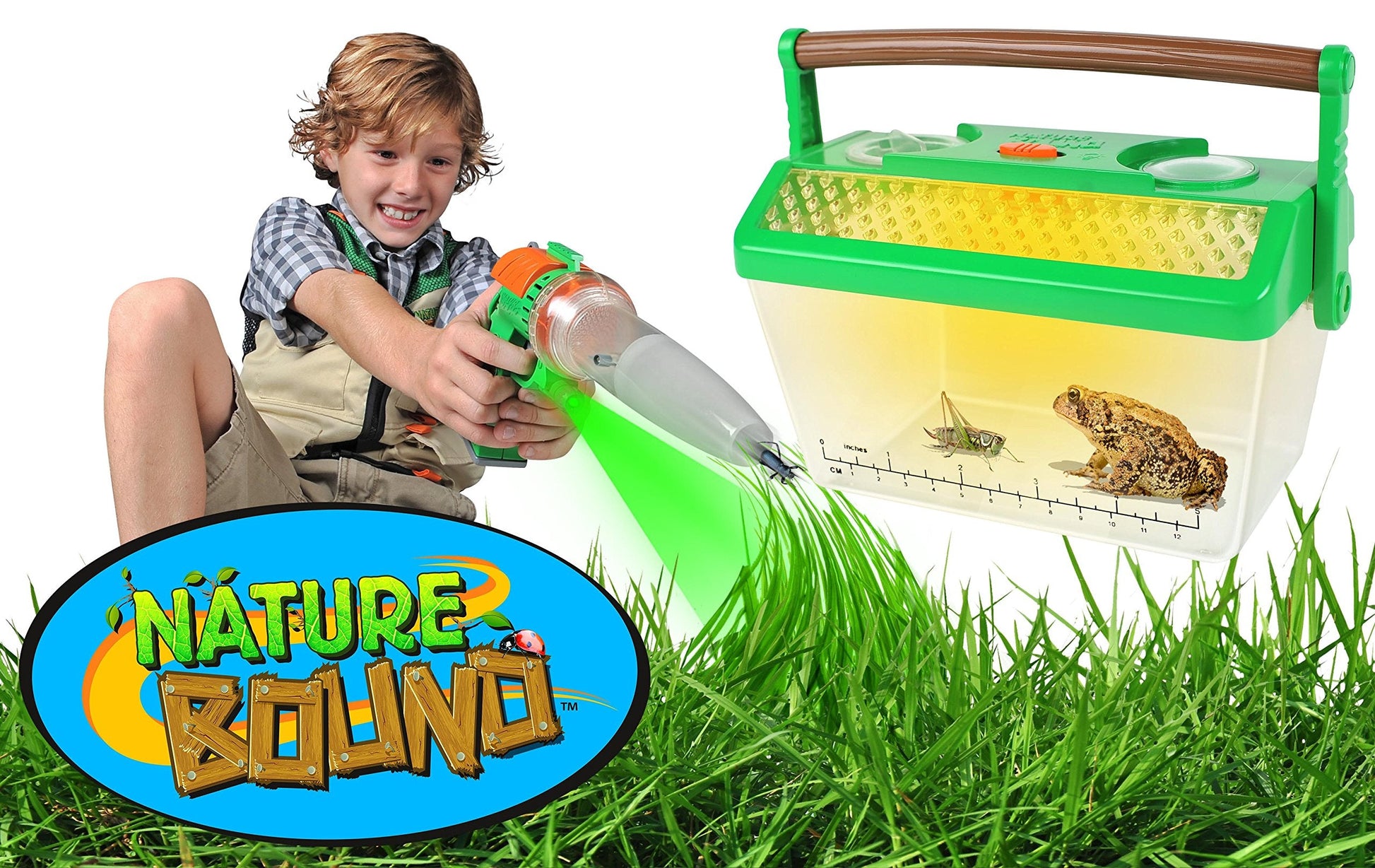 Kids educational STEM toy packaging for the imported USA nature exploration kit.
