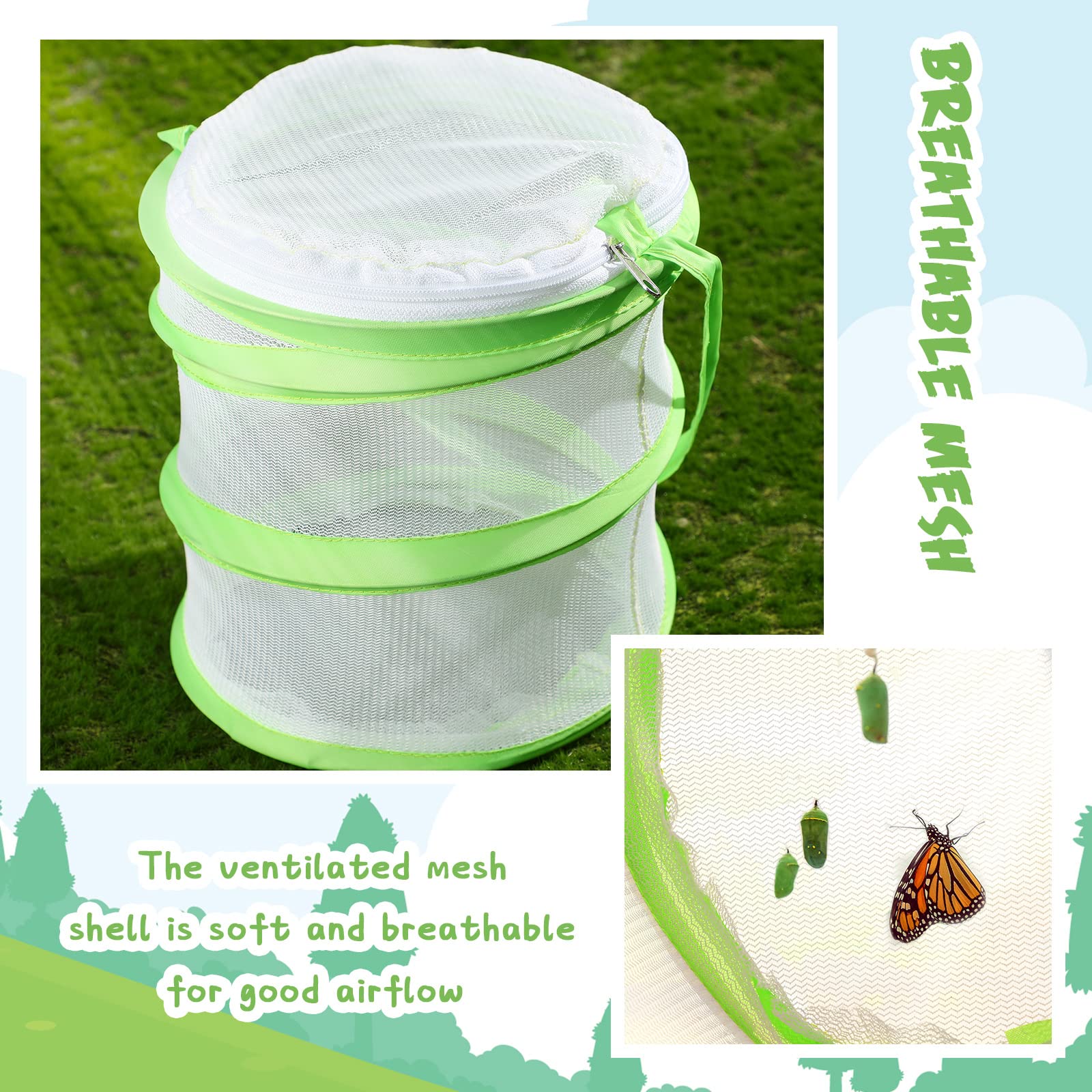 Sherr mini butterfly habitat cage pack used as an educational science toy for observing nature.