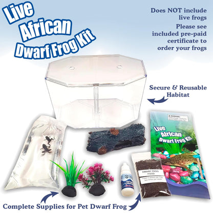 Pre paid live frog certificate voucher included inside the Nature Gift Store starter package