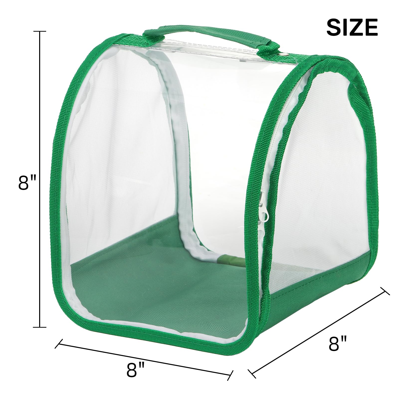 ZOOFOX collapsible insect mesh cage showing the clear top observation window panel