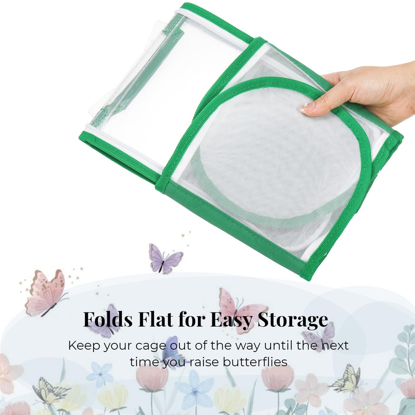 ZOOFOX small bug terrarium displaying the large two-sided zipper opening door