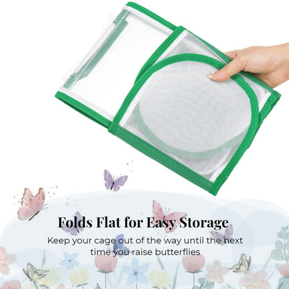 ZOOFOX small bug terrarium displaying the large two-sided zipper opening door
