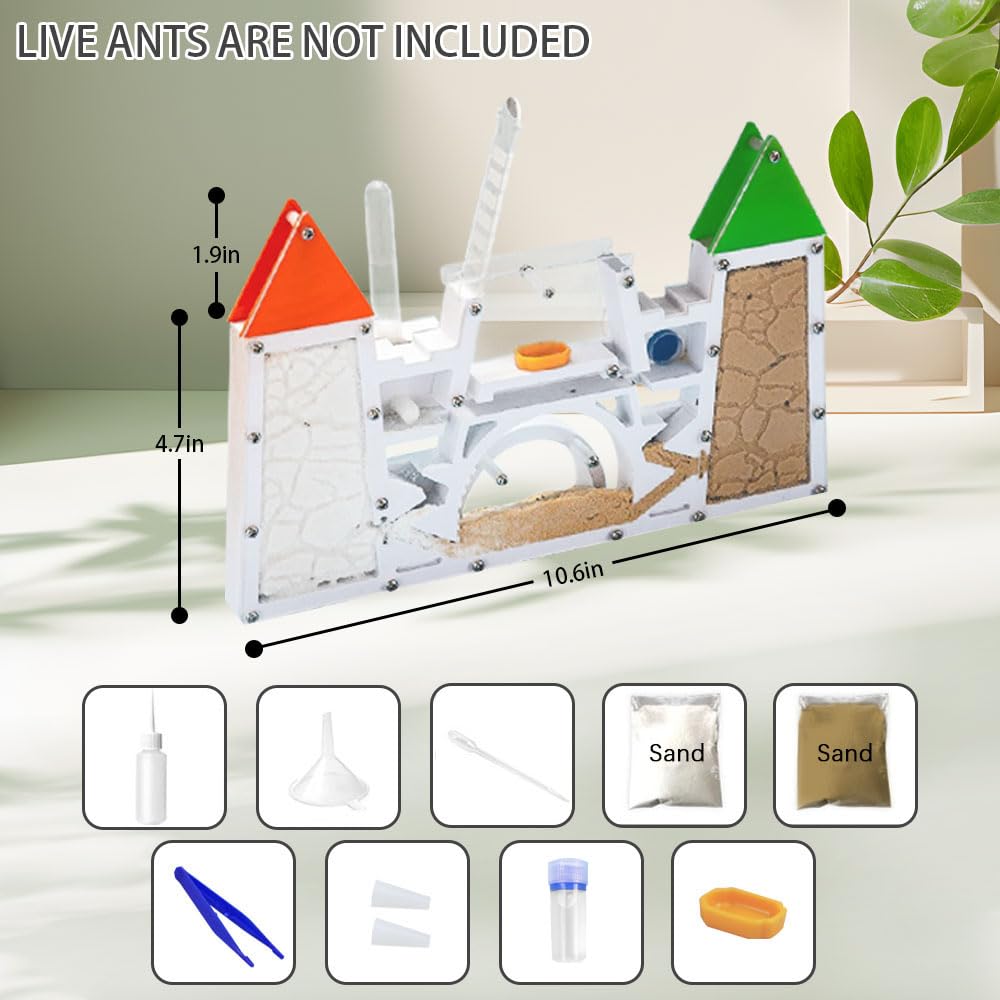 Elnmlht educational learning science toy acrylic habitat construction details