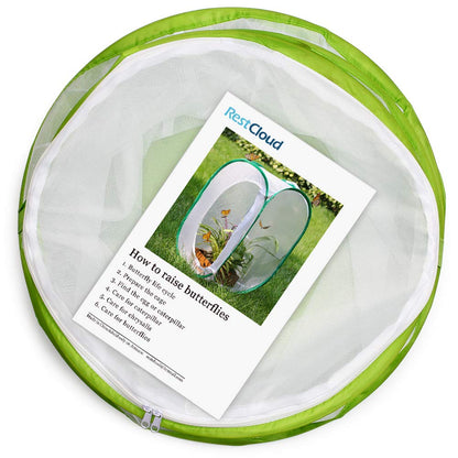 Restcloud caterpillar terrarium highlighting clear viewing side window panel