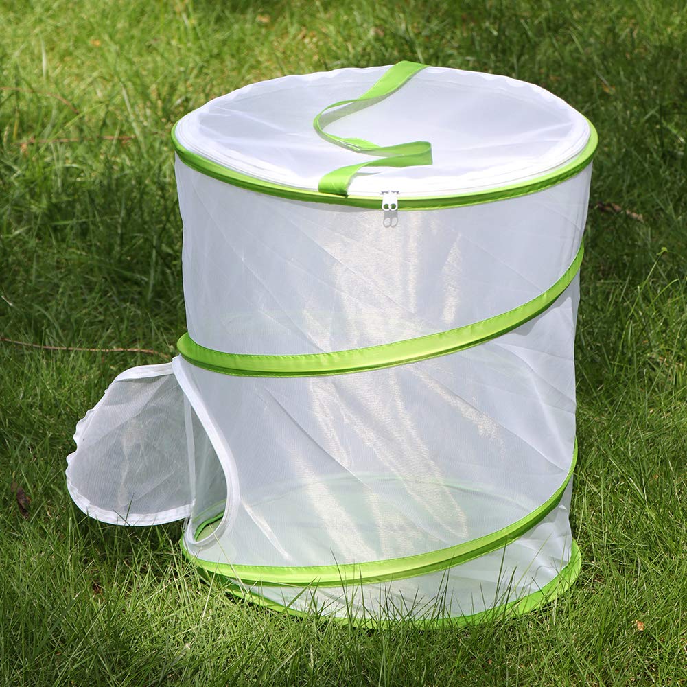 Restcloud collapsible butterfly habitat folded flat for convenient storage
