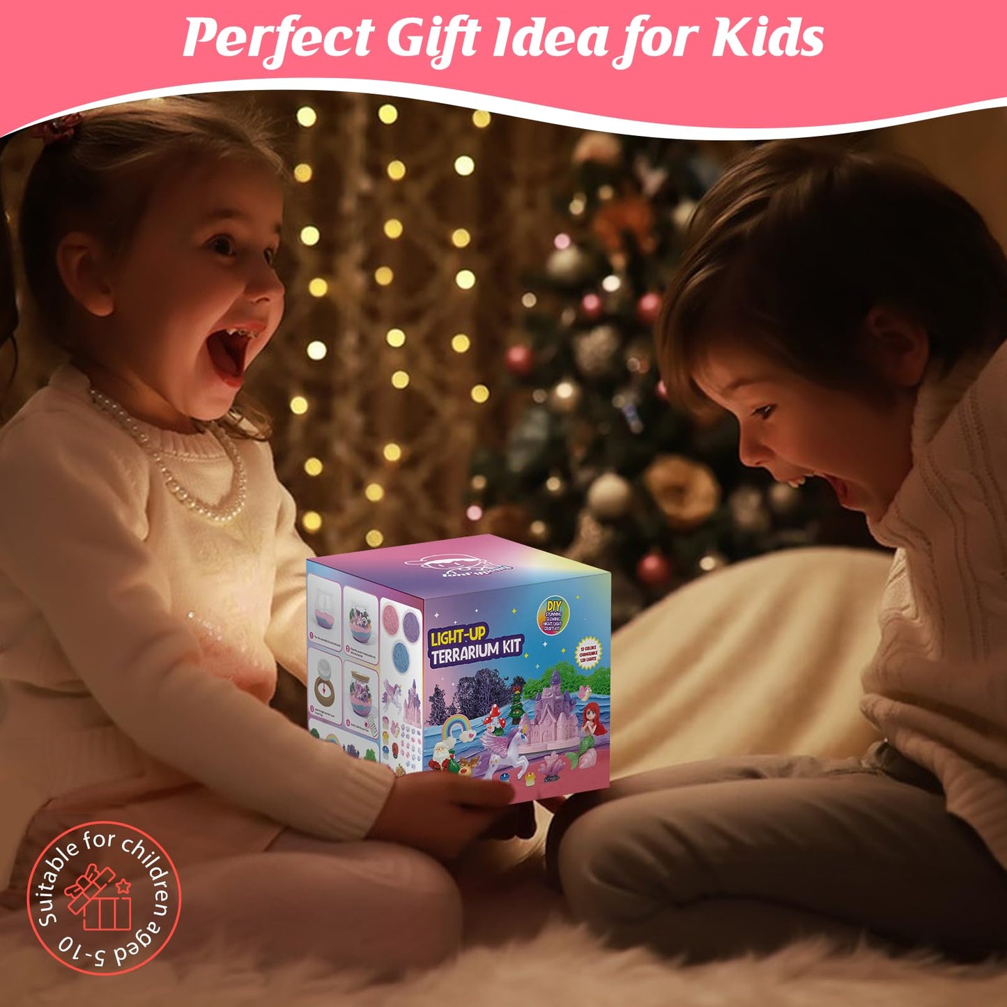 Lonfypeng unicorn craft kit packaging box highlighting the best birthday gift option for girls