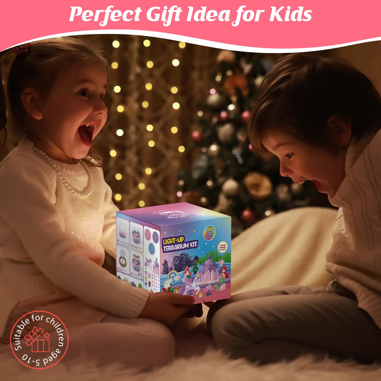 Lonfypeng unicorn craft kit packaging box highlighting the best birthday gift option for girls