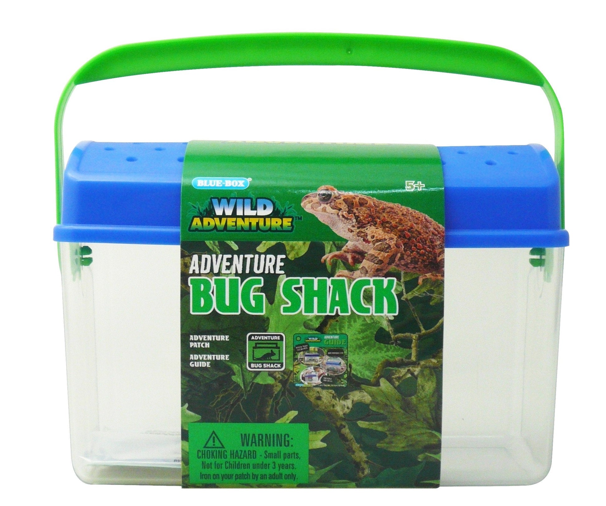 Sunny Days bug catcher kit with royal blue breathable lid and included soft play tweezers for kids