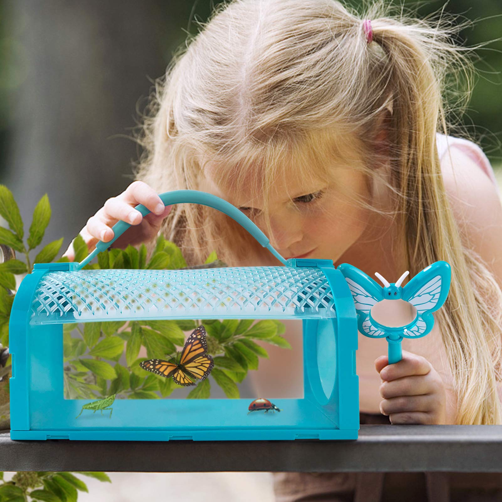 ESSENSON critter cage package showing matching whistles and educational toy accessories