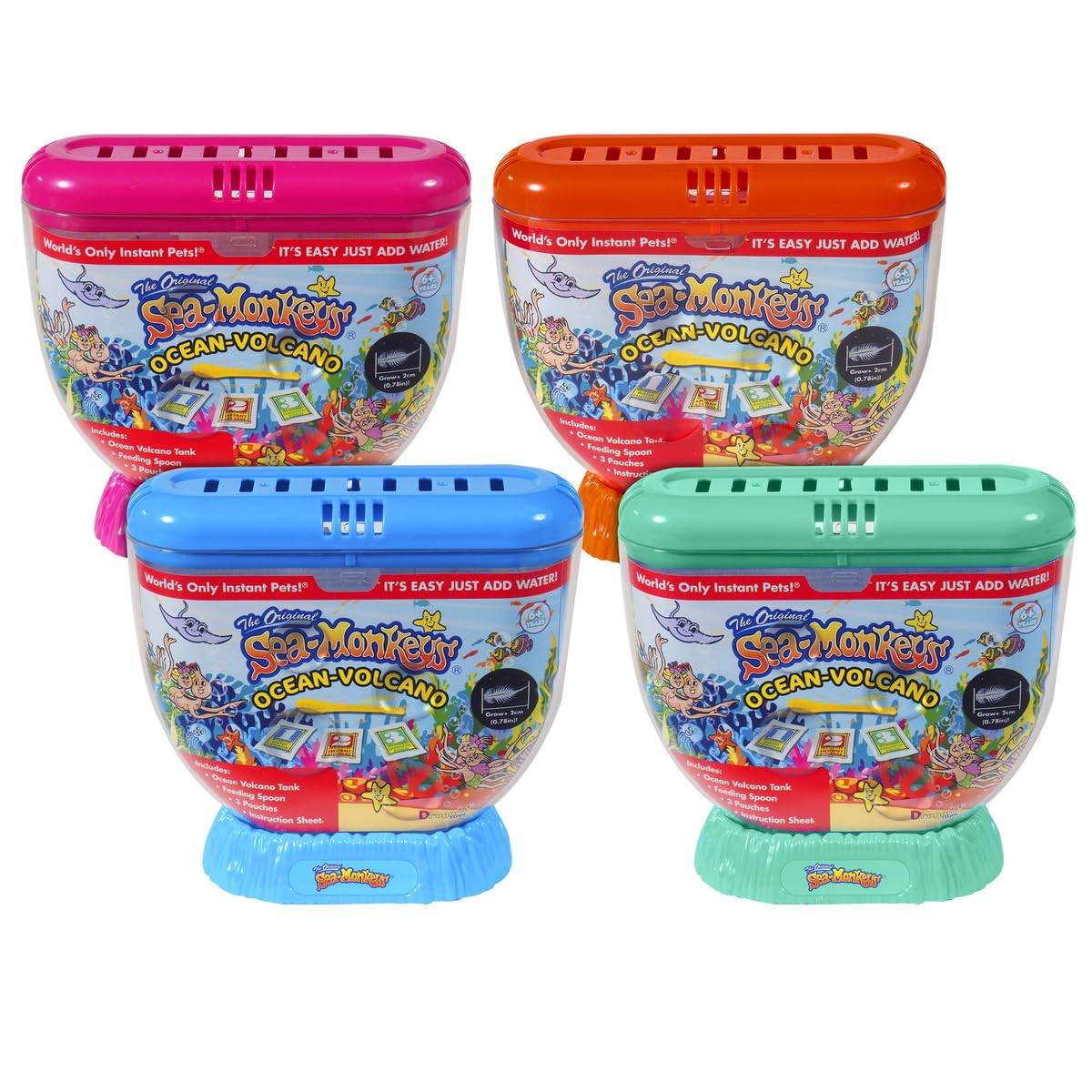 Sea Monkeys water purifier live eggs and growth food pouches