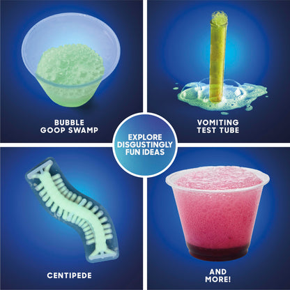 Children learning physics and acid base reactions using a gross science activity set.