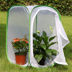 Restcloud pop up caterpillar cage showing the side zipper opening for safe feeding.