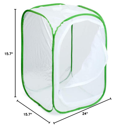 Restcloud butterfly rearing kit package contents including three habitats and instruction manual.