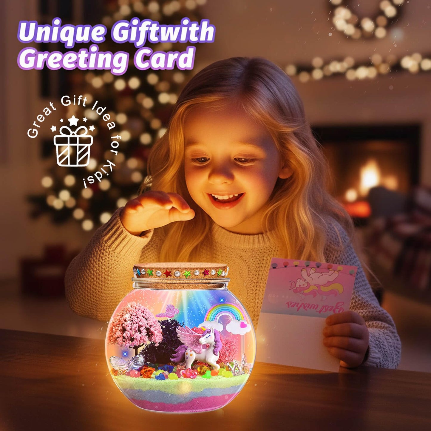 Packaging box for the Kiddgroo fantasy theme birthday gift set for girls.