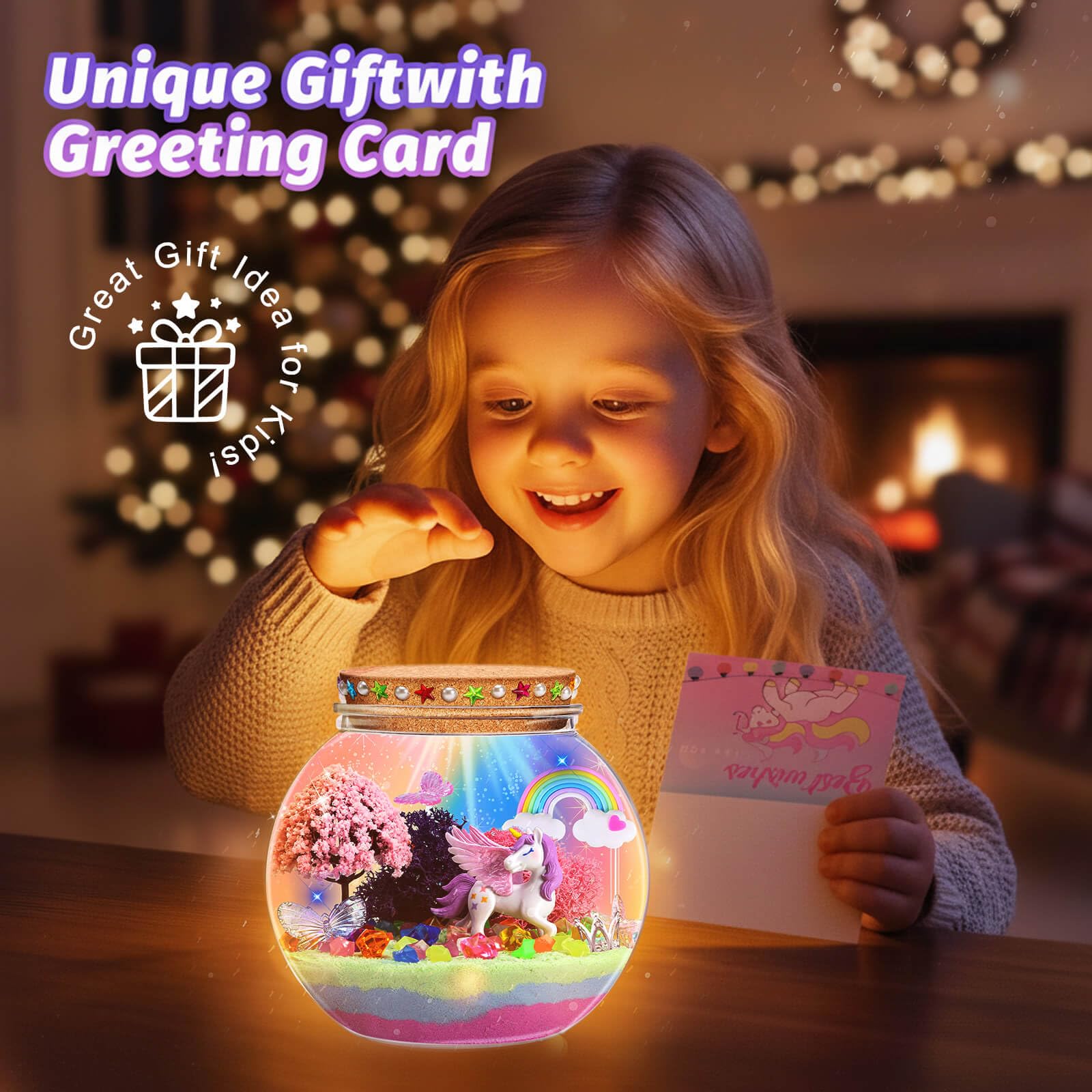 Packaging box for the Kiddgroo fantasy theme birthday gift set for girls.