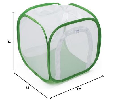 RESTCLOUD insect mesh enclosure fully opened showing the stable freestanding structure.