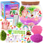 Thirteen color options display on the remote controlled kids terrarium