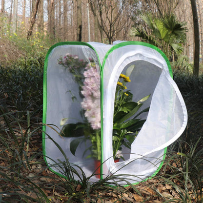 RESTCLOUD butterfly enclosure showing the protective inner fabric seam over the zipper track