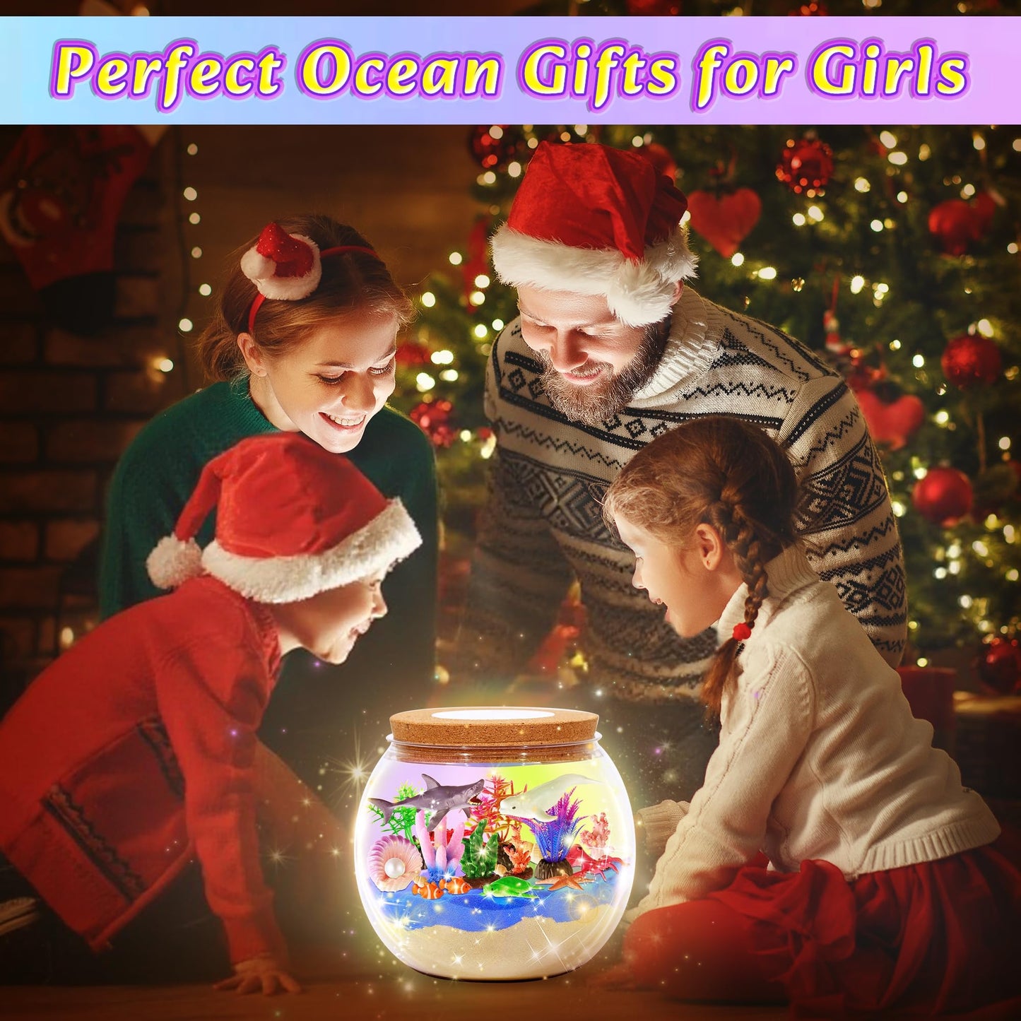 Gifmore ocean toys craft set demonstrating remote control operation for color change