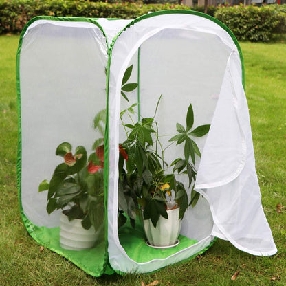 Close up view of the fine breathable mesh fabric on the RESTCLOUD butterfly terrarium container.