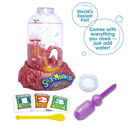 Sea Monkeys water purifier sachet and instant live eggs packets.