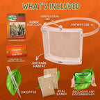 Top view of tigerific escape proof ventilation lid and feeding stopper system