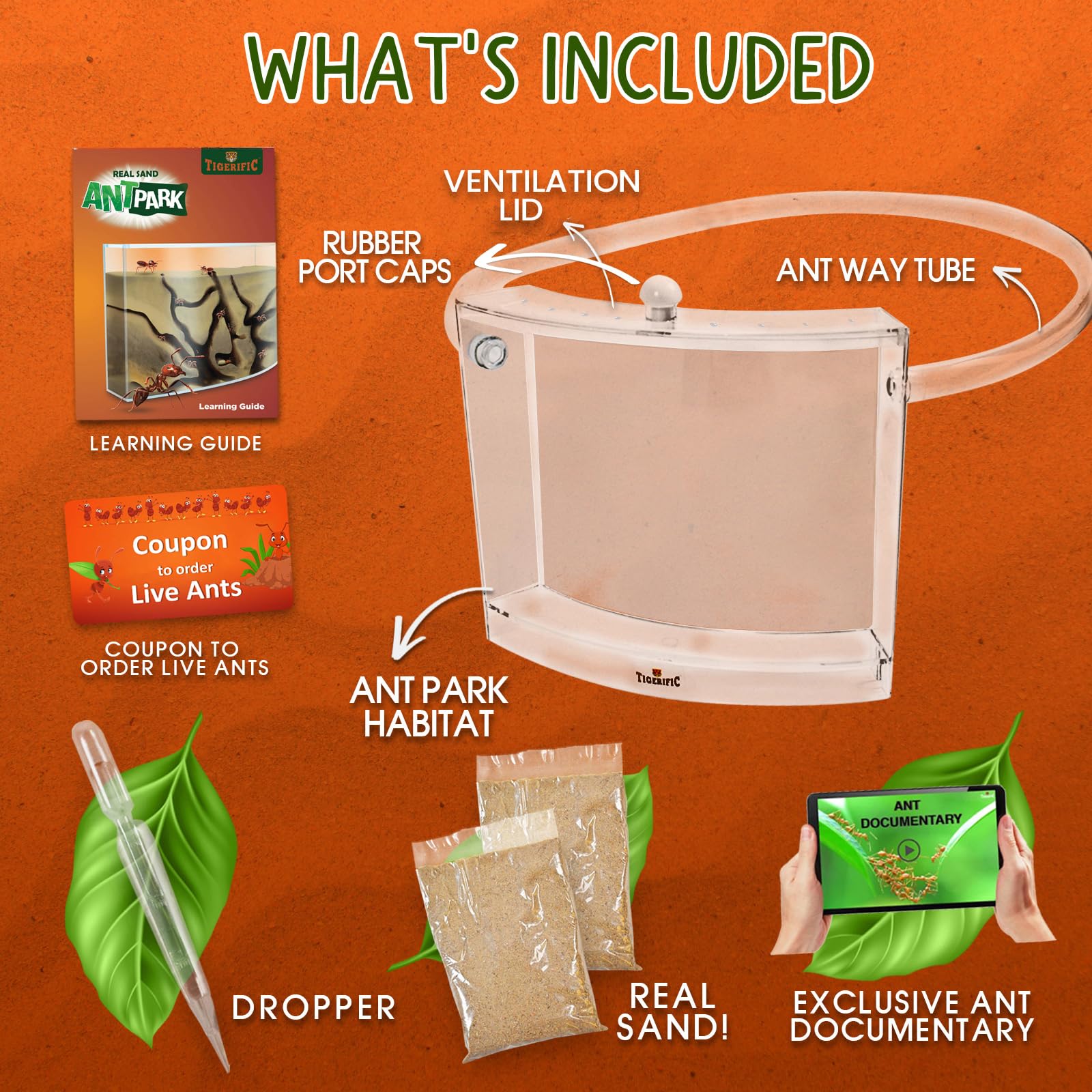 Top view of tigerific escape proof ventilation lid and feeding stopper system