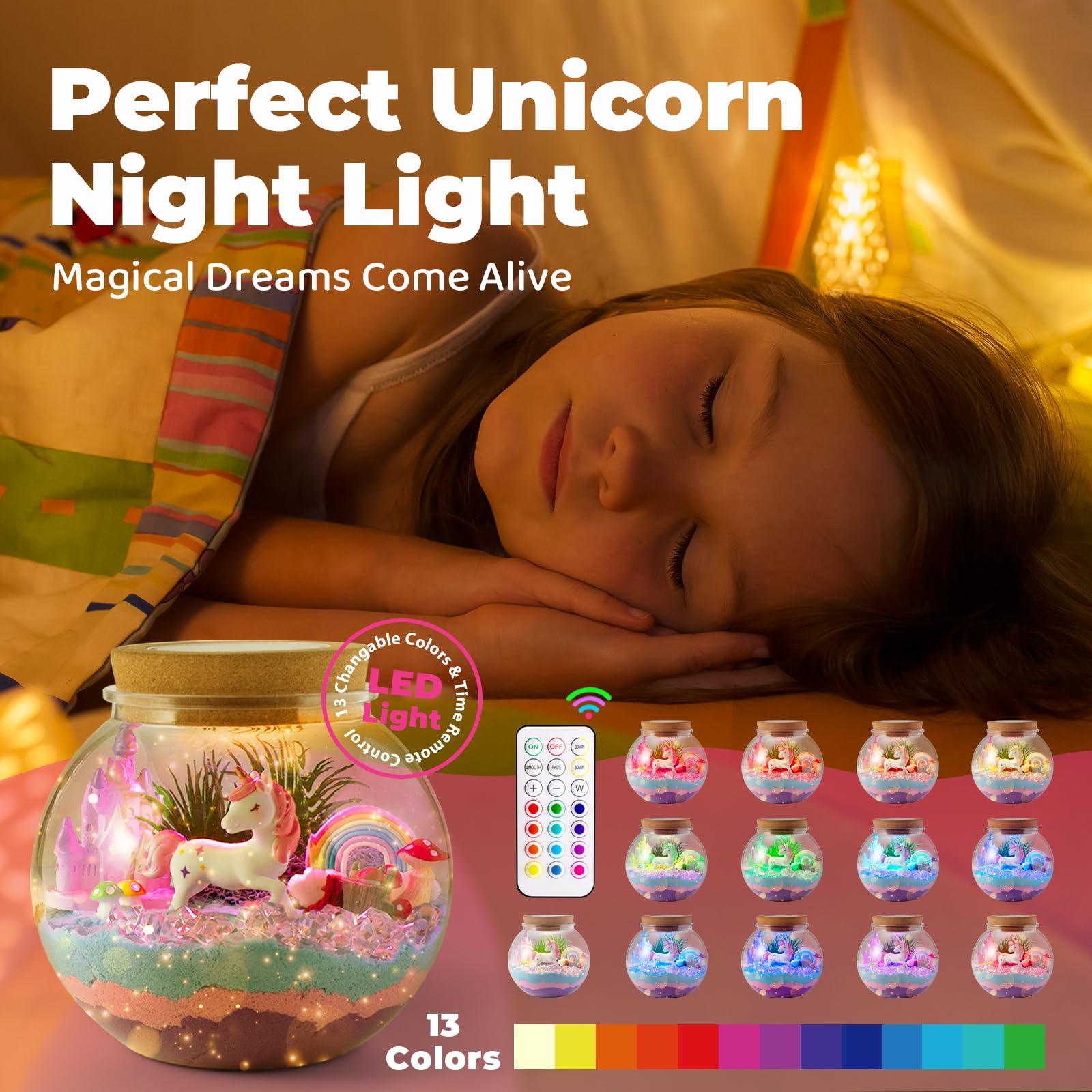 JOYEEMAX product packaging displaying the fantasy themed unicorn garden set for girls