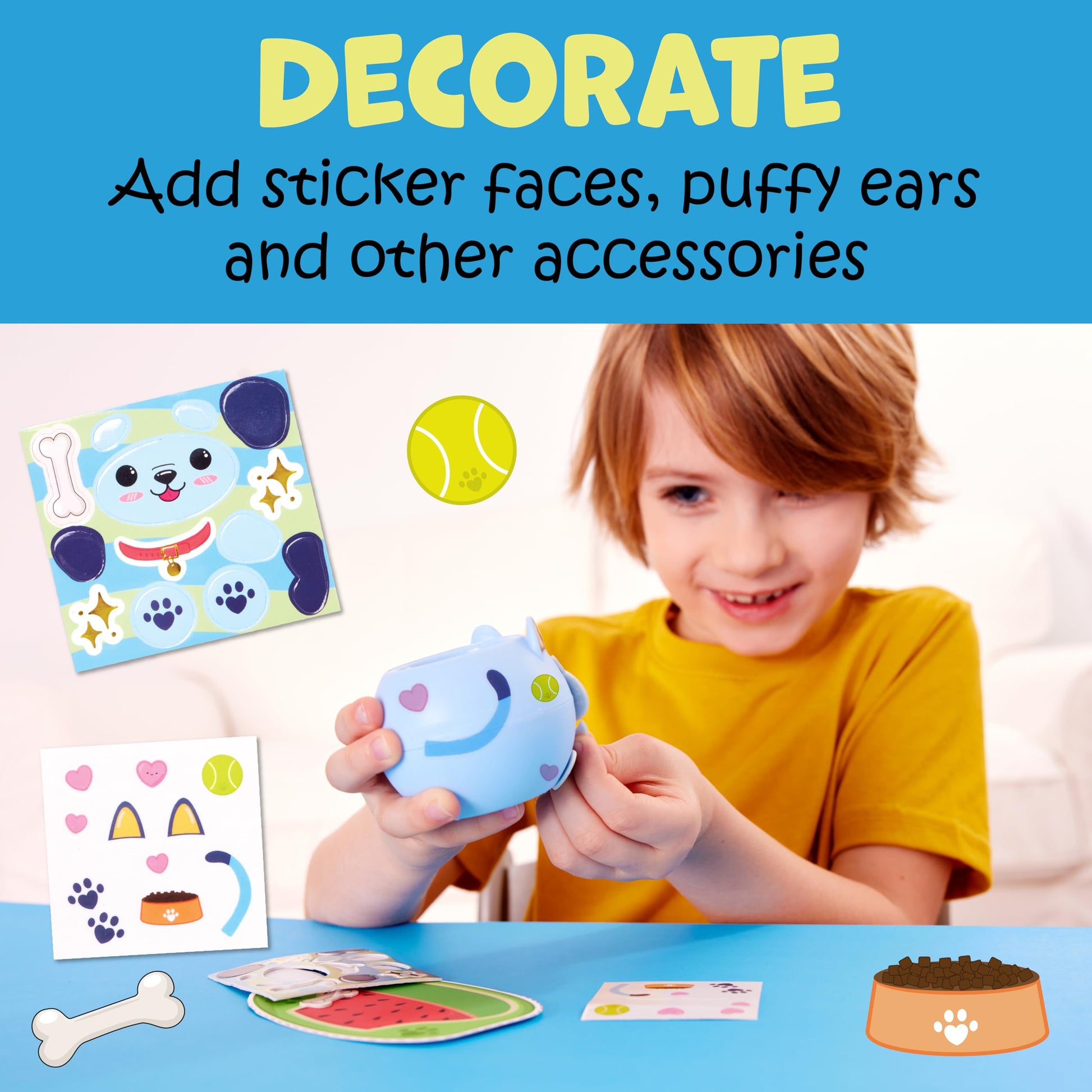 Creativity for Kids Plant-A-Pet Puppy packaging showing the built-in pop-out play bed feature