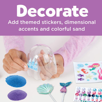 All-inclusive components of the imported USA mermaid garden toy displayed on a tabletop