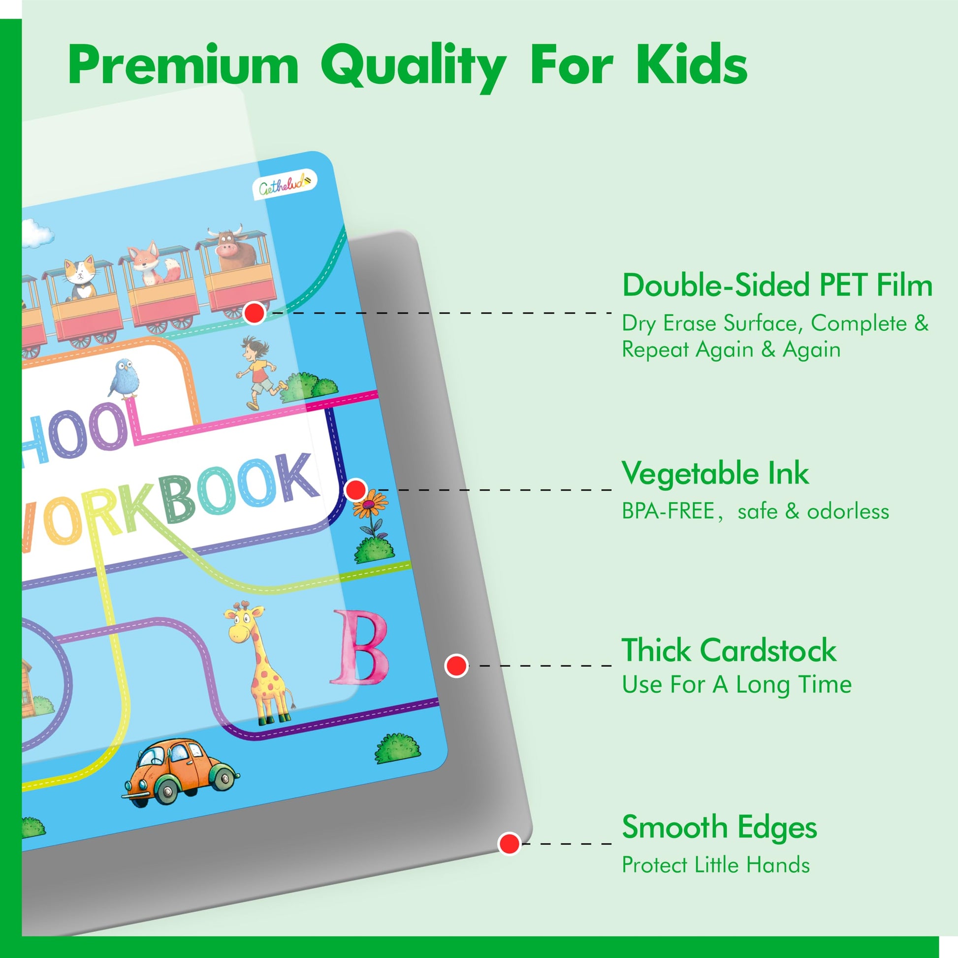 Gethelud shapes and colors matching section inside the premium early childhood educational tool