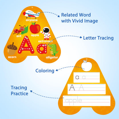 Die cut number shape and color cards for toddler sensory development and fine motor skills