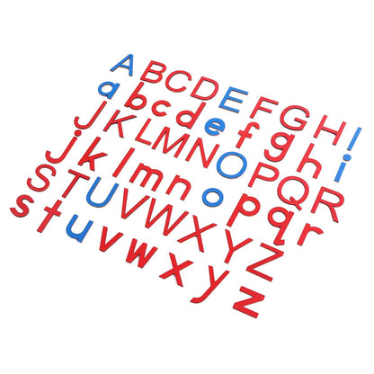 JE JOUE small moveable alphabet language objects being arranged into phonetic words on a learning mat