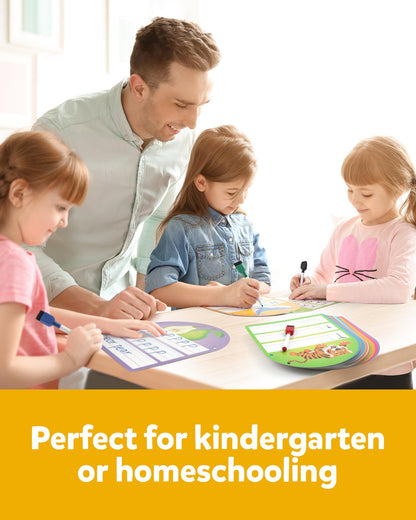 Pre-K homeschool educational materials for writing lowercase and uppercase letters
