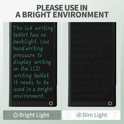 STTSWT electronic notepad closed view showcasing the premium professional black leather folio protective cover.