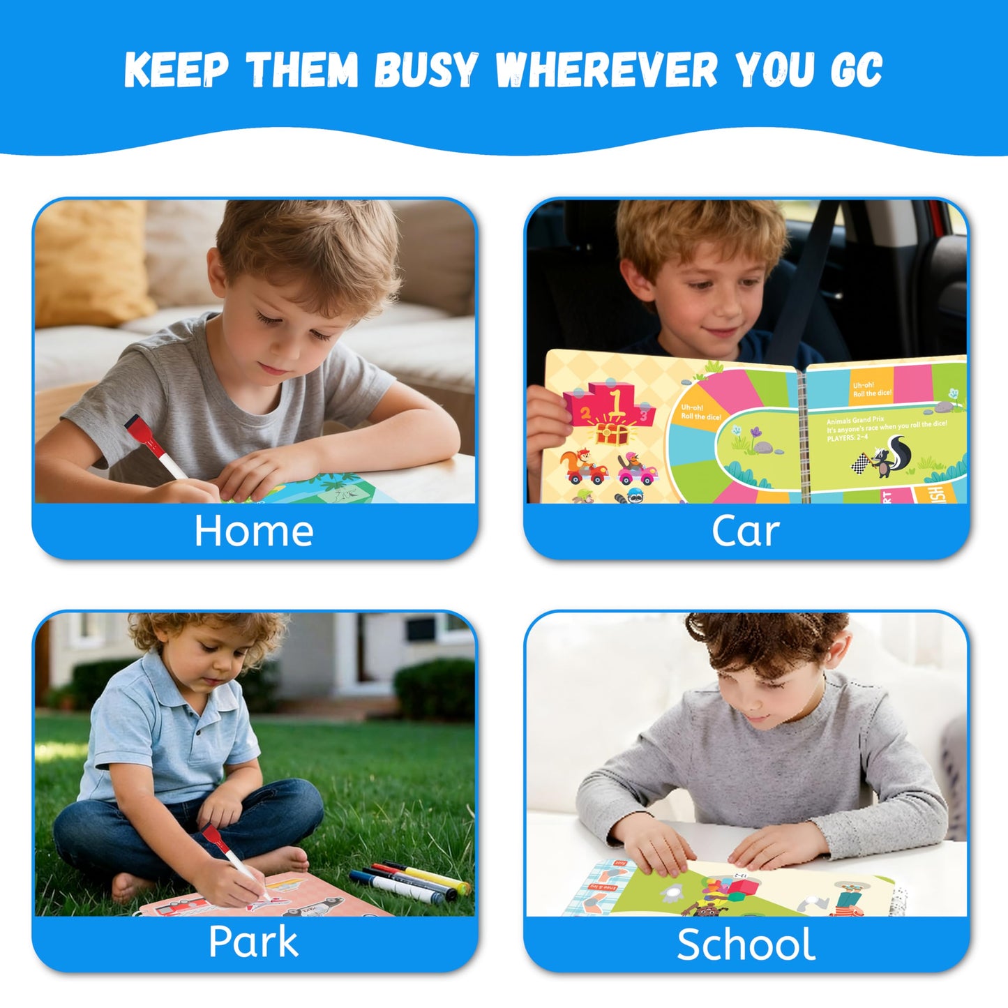 Durable laminated pages and smooth safe edges of the Lumikidz preschool learning binder displayed clearly.