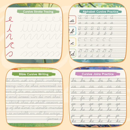 Zazopup imported educational handwriting kit with two books and four disappearing ink pens.