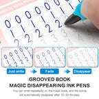 Silicone dolphin shaped pen grip correctors included in the package for ergonomic finger support.