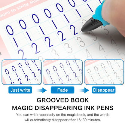 Silicone dolphin shaped pen grip correctors included in the package for ergonomic finger support.