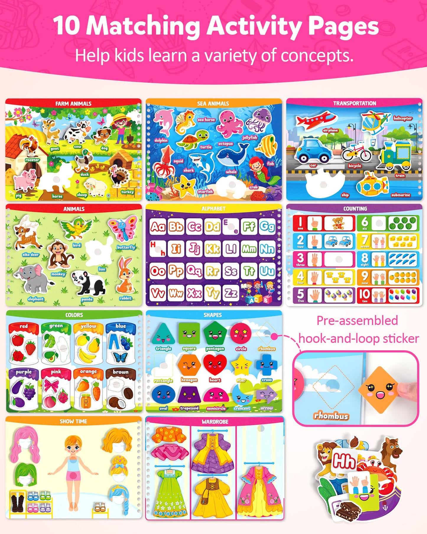 Coogam preschool educational toy uppercase and lowercase handwriting tracing practice sheet