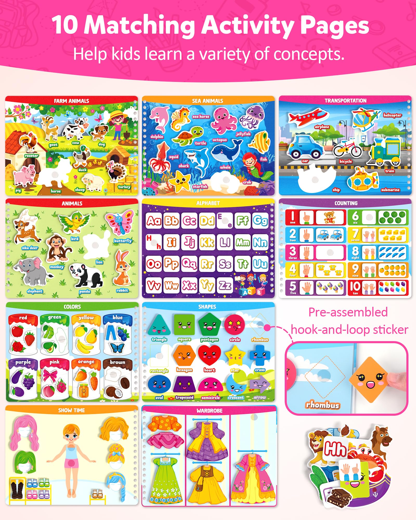 Coogam preschool educational toy uppercase and lowercase handwriting tracing practice sheet