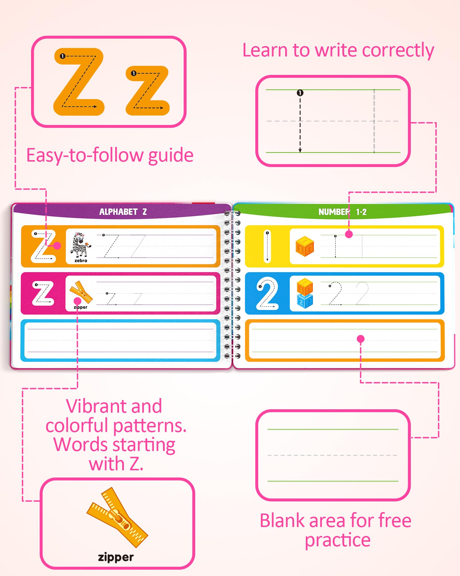 Coogam sensory travel toy for girls featuring durable wipe-clean pages and markers