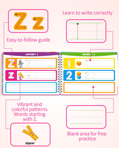 Coogam sensory travel toy for girls featuring durable wipe-clean pages and markers