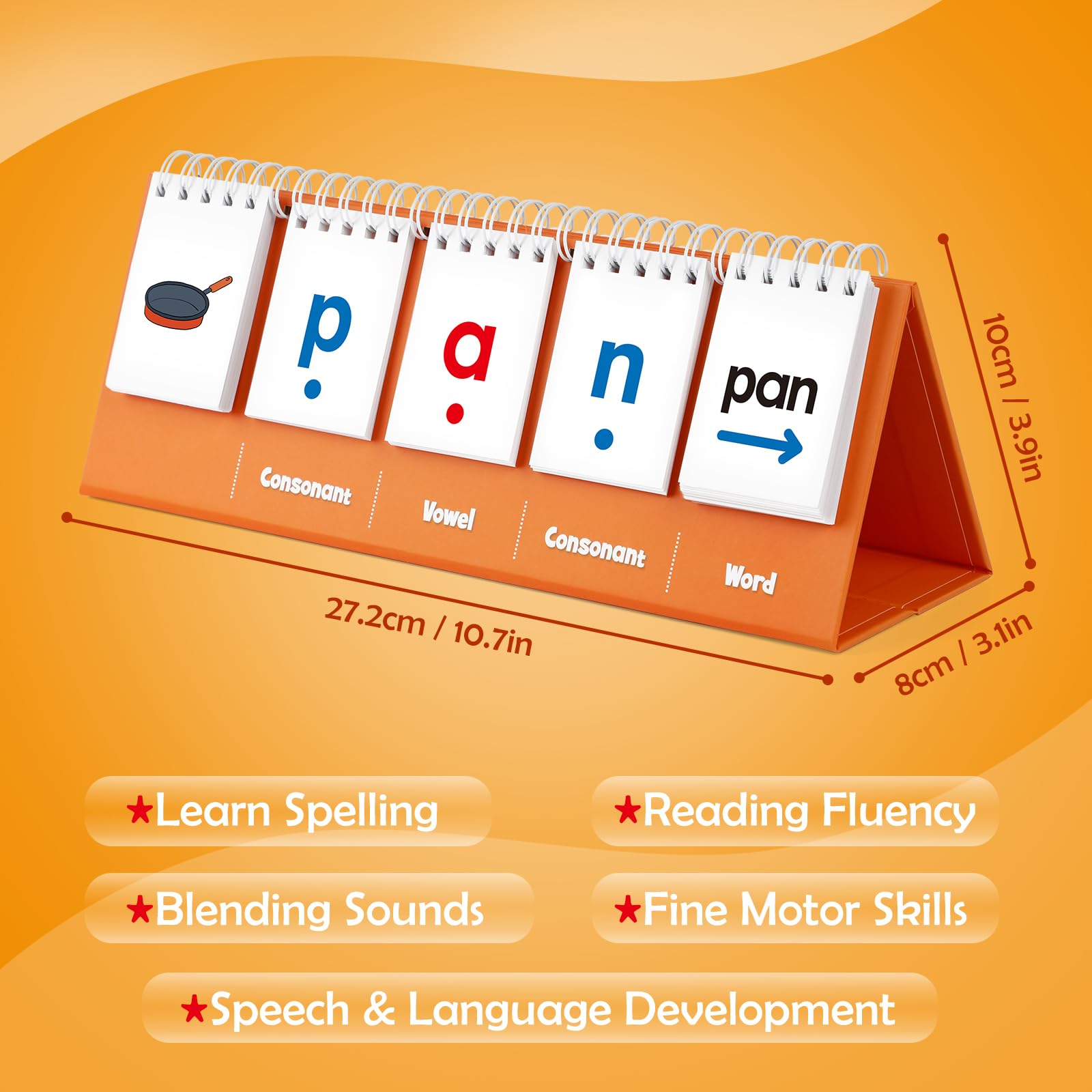 Durable waterproof paper word building manipulative toy for speech therapy