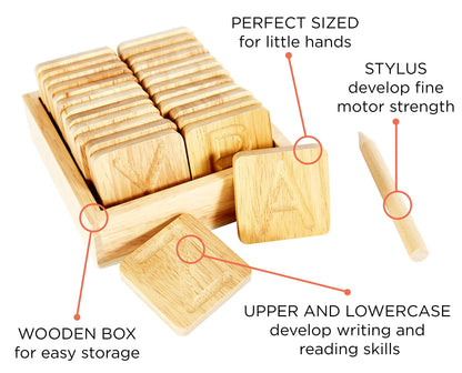 Tactile Montessori learning toy set for fine motor skill development and sensory handwriting exercises.