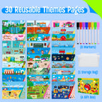 SpriteGru Montessori learning toy open page demonstrating the vibrant ocean theme puzzle.