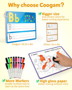 Reusable tracing cards being wiped clean with marker eraser cap