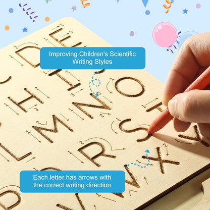 Eco friendly preschool sensory board made from smooth durable natural wood material