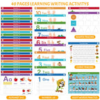 ABERLLS kindergarten handwriting workbook spiral binding detail and tear resistant pages
