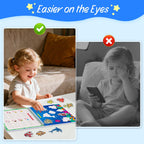 Websonaw preschool workbook travel friendly sensory toy setup inside a car interior